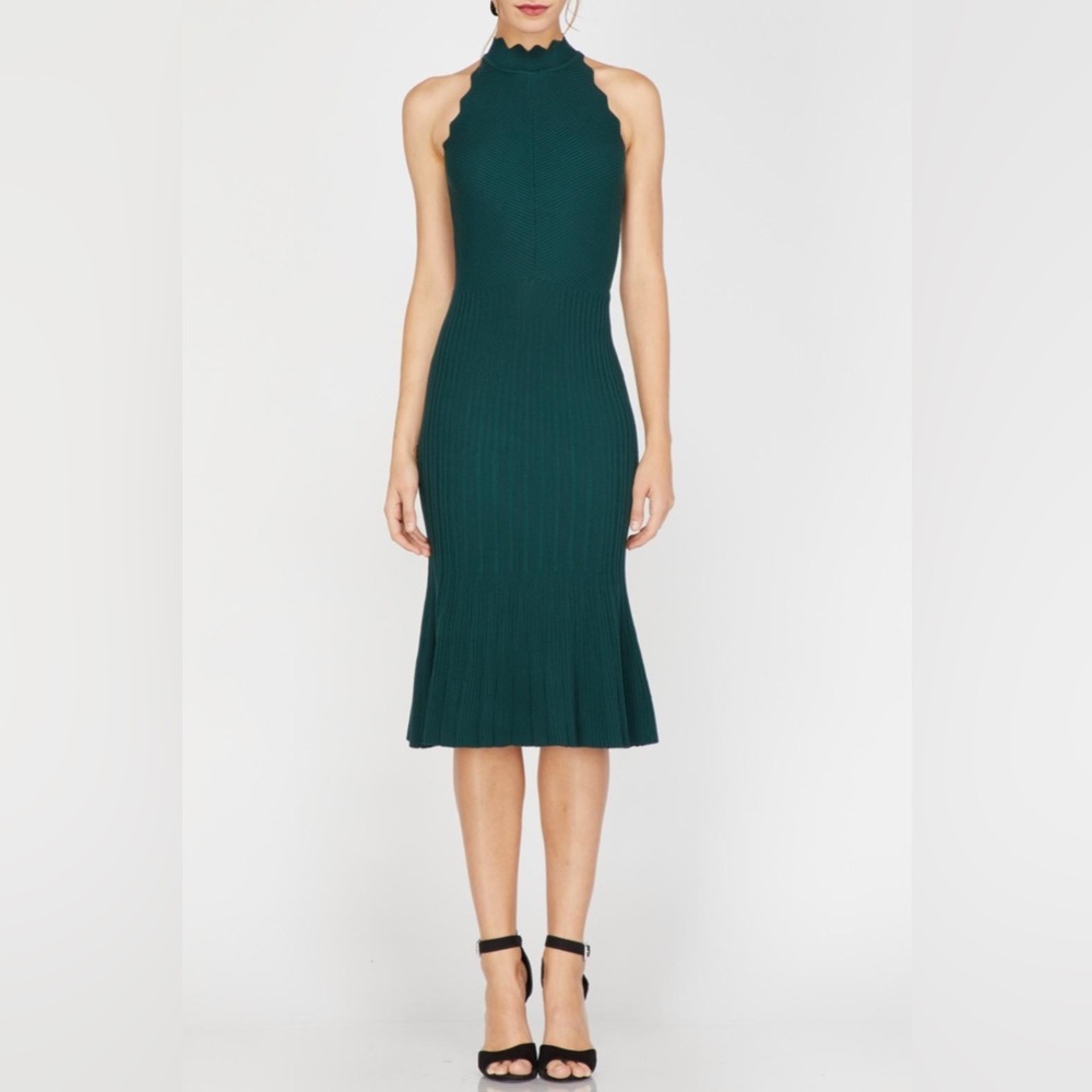 Knit Sleeveless Midi Dress Adelyn Rae Size M